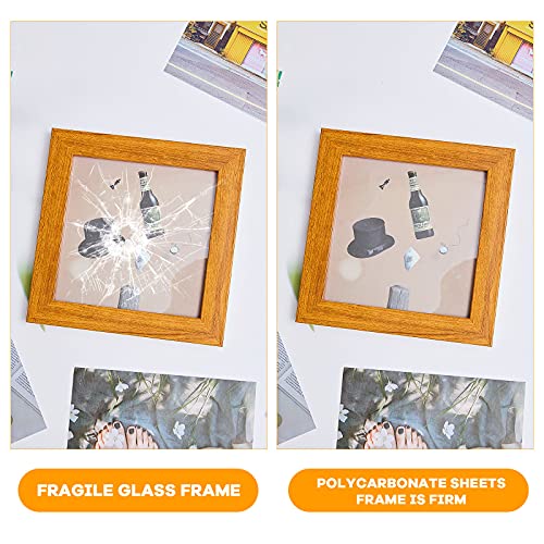 Zonon 5 Pcs Polycarbonate Clear Plastic Sheets, 8'' X 10'' X 0.04'' - size: 8" X 10" X 0.04"
