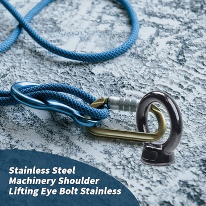 Antrader M10 Lifting Eye Bolts,Machinery Shoulder Lifting Eye Bolt,4Pcs - size: M10,4pcs