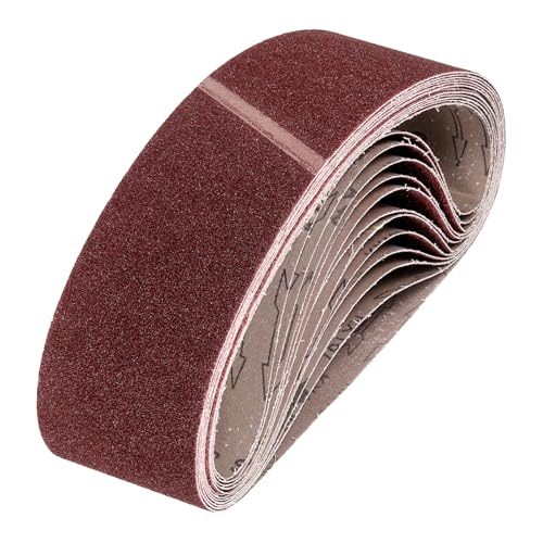 HARFINGTON 3 x 24 Inch Sanding Belts, 12 Pcs 40 Grits Aluminum Oxide Abrasive Belt Sander File Belt for Woodworking, Metal Polishing, Knife Sharpener - size: 3 x 24 Inch(40 Grit)