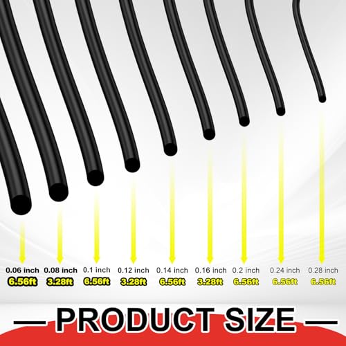 Nuanchu Buna-n O-Ring Splicing Kit, 70a Nitrile Rubber Cord Kit, 9 Sizes