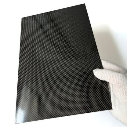 Carbon Fiber Sheet Plain Glossy Finish 200x300x1.5MM,3K Carbon Fiber Panel Plate - size: 200x300x1.5mm, style: Plain Glossy Finish
