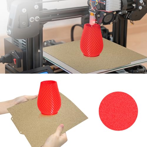 BORDSTRACT Double-Sided Build Plate, PEI Spray Texture + PEO Smooth Chameleon Spring Steel Flexible Plate 355x355mm Without Soft Magnetic Base for Most Models of 3D Printer Platforms - style: PEI spray + PEO chameleon 355*355mm