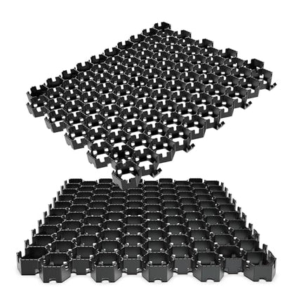 Standartpark Vodaland Permeable Pavers - HexPave Grass & Gravel Permeable Paver System - 100% Recycled PPE Plastic Pavers, Handles 27,000 lbs, 1" Depth, 325 s.f / 110 Units - size: 325 Sq Ft