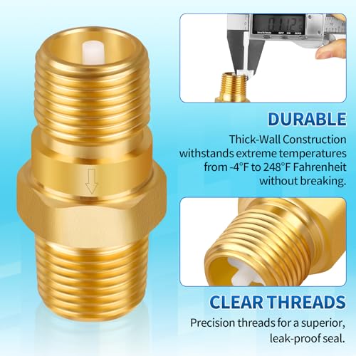 1/2'' NPT Lead-Free Brass RV Camper Water Heater Check Valve, Male to Male - style: Male to Male