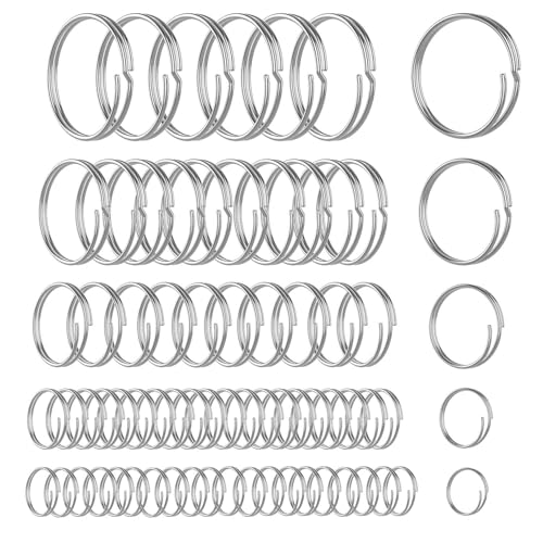 66pcs Stainless Steel Cotter Rings with Dual-Coil Design
