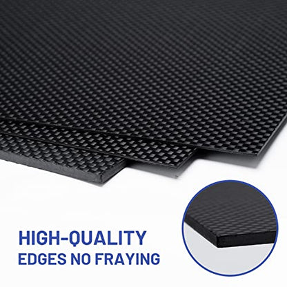 Carbon Fiber Sheets 200X300X1MM - 100% 3K Plain Weave Gloss Carbon Fiber Plate for Handmade DIY Wallet Model Part Repair Panel - size: 200X300X1MM, style: Plain