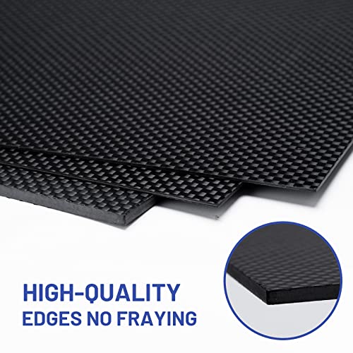 Carbon Fiber Sheets 200X300X2MM - 100% 3K Plain Weave Gloss Carbon Fiber Plate for Handmade DIY Wallet Model Part Repair Panel - size: 200X300X2MM, style: Plain