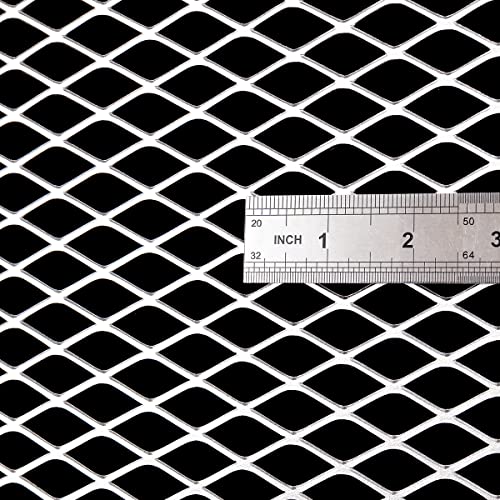 14 Gauge Stainless Expanded Metal 24"X16" Expanded & Perforated Sheets Metal Grate Screen/Fence Wire/Privacy Fence/Screen Door mesh - size: 24"x16", style: 14Gauge 0.4"x1" Holes