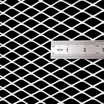 14 Gauge Stainless Expanded Metal 24"X16" Expanded & Perforated Sheets Metal Grate Screen/Fence Wire/Privacy Fence/Screen Door mesh - size: 24"x16", style: 14Gauge 0.4"x1" Holes