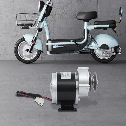 250W Gear Reduction Motor, DC 24V MY1016Z Powerful Electric Gear Motor with Belt Pulley, 2750rpm & 1N Torque for E-Bike Electric Scooter Tricycle (24V) - size: 24v