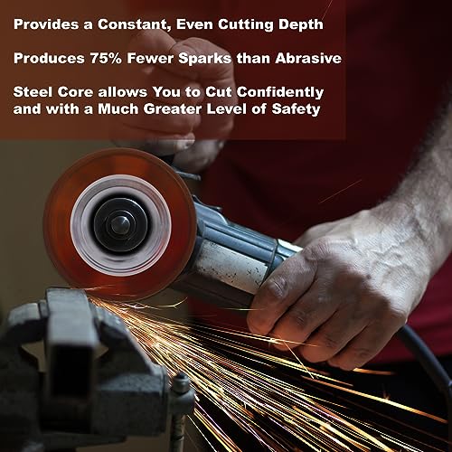 Diamond Extreme 4-1/2 Inch Metal Cutting Diamond Blade, Heavy-Duty Vacuum-Brazed Cut Off Wheel, 7/8"-5/8" Arbor for Rebar, Steel, Stainless Steel, Angle Iron & Sheet Metal (4.5") - size: 4-1/2 Inch