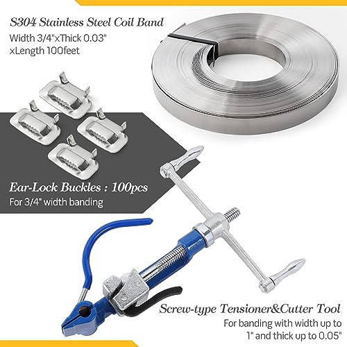 UpJiaFlarish Steel Banding Strapping Kit - Banding Tool, Stapping Tool