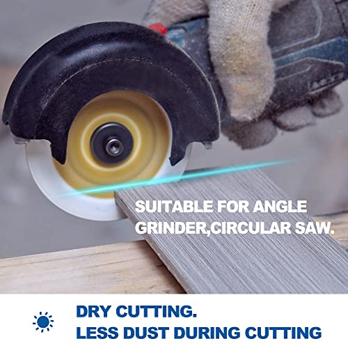 HIGHDRIL 3 Inch Circular Saw Blade - 3pcs Carbide Wood Cutting Disc with Arbor 10MM for Wood, Gypsum Board, Fiberglass, Rubber Pipe, Plastic, Cement Residue - size: Wood Cutting Blade