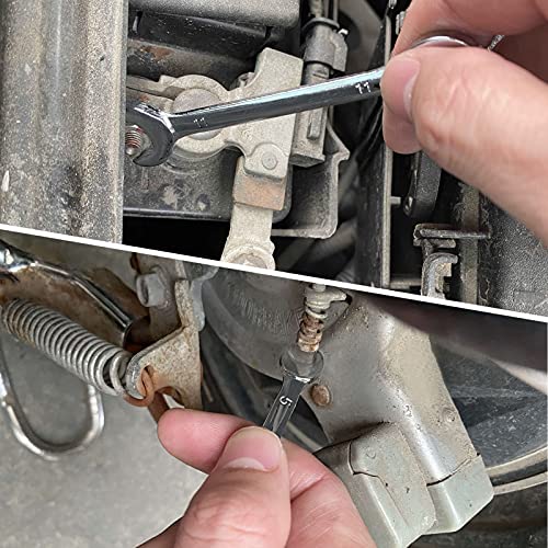SPEEDWOX Mini Ignition Wrench Set Metric 10 Pcs 4mm-11mm Spanner Wrench - size: Combination Metric 10-Piece