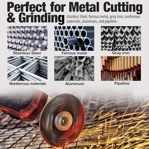 SHALL 25-Pack Cut Off Wheels 4 1/2 x 7/8 Inch, Cutting Wheel with Pouch for Angle Grinder, 4.5” Metal & Stainless Steel Fast Cutting Disc, Grinder Wheel for General Purpose Metal Cutting - style: 4-1/2 x 7/8