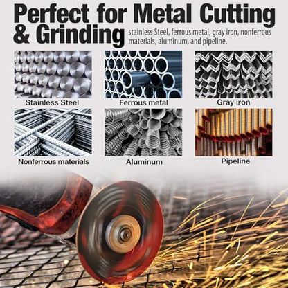 SHALL 25-Pack Cut Off Wheels 4 1/2 x 7/8 Inch, Cutting Wheel with Pouch for Angle Grinder, 4.5” Metal & Stainless Steel Fast Cutting Disc, Grinder Wheel for General Purpose Metal Cutting - style: 4-1/2 x 7/8