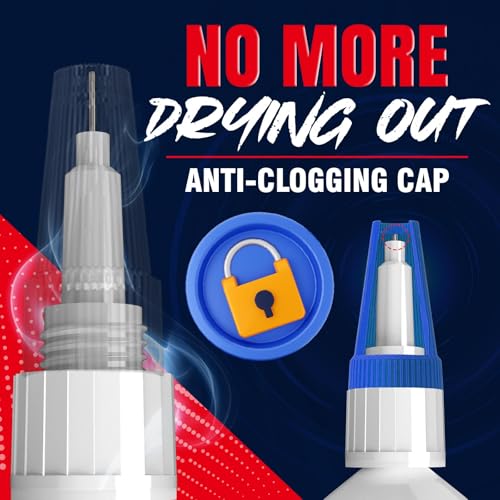 ALECPEA 20g Black CA Glue, Medium 500CPS Cyanoacrylate Super Glue