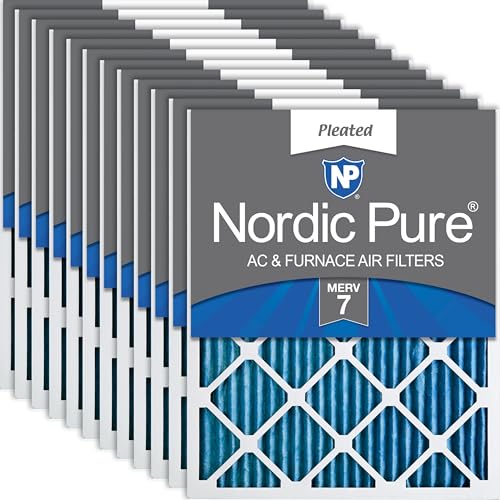 Nordic Pure 20x24x1 Pleated MERV 7 Air Filters 12 Pack - style: MERV 7