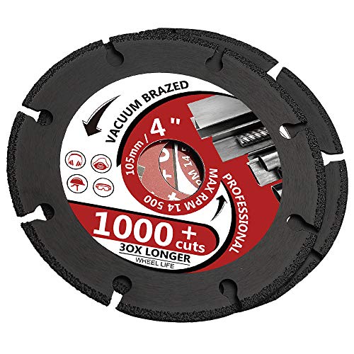 2Pcs/Lot 4“ Diamond Metal Cutting Disc Diamond Cut Off Wheel for All Purpose Cutting of Metal Including Rebar, Sheet Metal, Ductile Pipe, Angle Iron, Stainless Steel and Similar Materials (4-2pcs) - size: 4-2pcs
