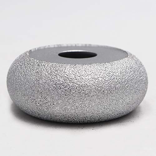 SHDIATOOL 3 Inch Profile Hand Diamond Wheel Height 30mm Convex Curve Edge Grinding for Stone Marble Granite Rock Grit#60 - size: Height 30mm