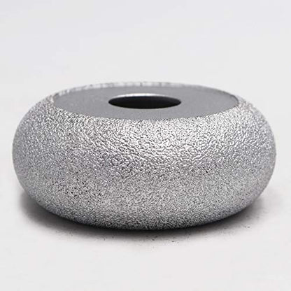 SHDIATOOL 3 Inch Profile Hand Diamond Wheel Height 30mm Convex Curve Edge Grinding for Stone Marble Granite Rock Grit#60 - size: Height 30mm