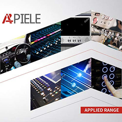 APIELE 19mm Latching Push Button Switch 3/4" 12V DC Black Shell Power Symbol LED with Socket Plug 1NO1NC SPDT ON/Off (Red/Black Shell) - color: Red/ Black Shell
