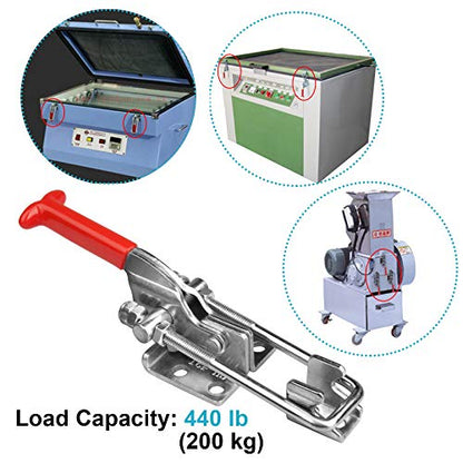 2 Pack Toggle Latch Clamp,304 Stainless Steel,Max Load 440 Lbs
