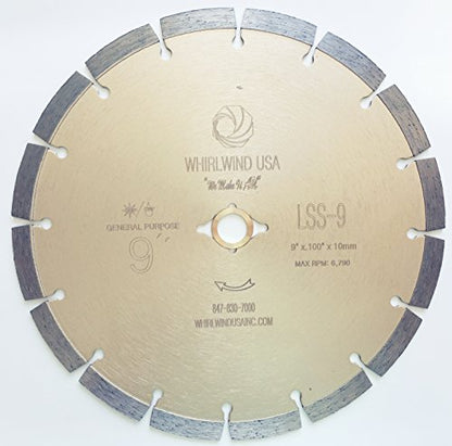 9 inch General Purpose Power Saw Segmented Diamond Blade - size: 9" LSS