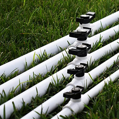 2Pcs 1" PVC Ball Valve, Shut-Off Valve with Easy to rotate and Excellent Handle, Rated at 150 PSI - size: 1 Inch (1")