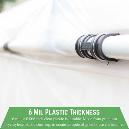 Farm Plastic Supply 4 Year Clear 6 mil Greenhouse Plastic Sheeting - Clear Sheeting, Polyethylene Film, Transparent Plastic Film for Greenhouse (36' x 75')