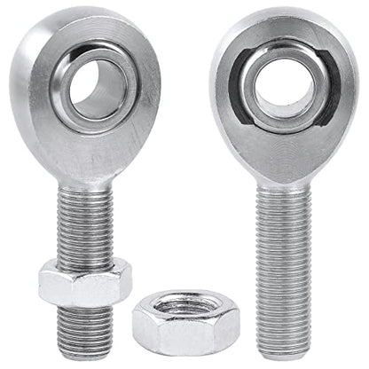 3/8" Heim Joints Rod End Kit,.375" Chromoly Heim Joints Panhard Rod End Kit for Steering,Suspension, Traction Bars, Right&Left Hand Thread with Jam Nuts - 1Set - size: 3/8 inch, style: 1 Pair