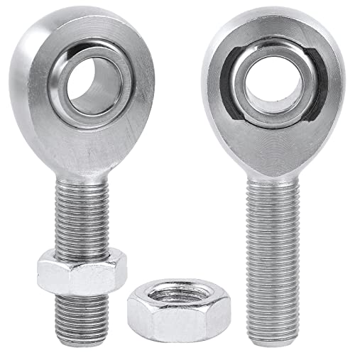 3/8" Heim Joints Rod End Kit,.375" Chromoly Heim Joints Panhard Rod End Kit for Steering,Suspension, Traction Bars, Right&Left Hand Thread with Jam Nuts - 1Set - size: 3/8 inch, style: 1 Pair