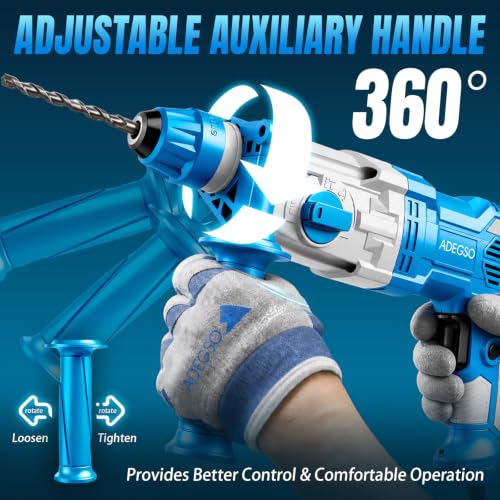 800W Rotary Hammer Drill, 1-1/8 Inch SDS-Plus Corded