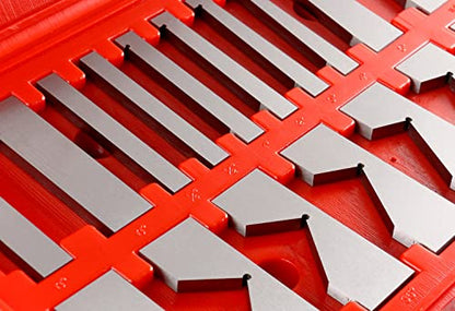 Accusize 17 Pc Precision Angle Block Set, Hardened Steel