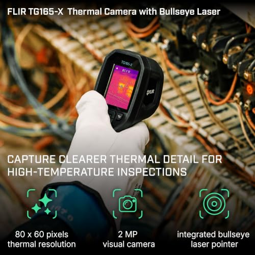 Flir TG165-X Thermal Imaging Camera with Bullseye Laser, Spot IR - style: TG165-X