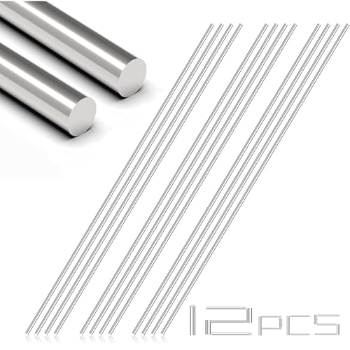 12Pcs 1 mm x 300 mm 304 Stainless Steel Rod, Metal Shaft - color: 12, size: 1mm x 300mm