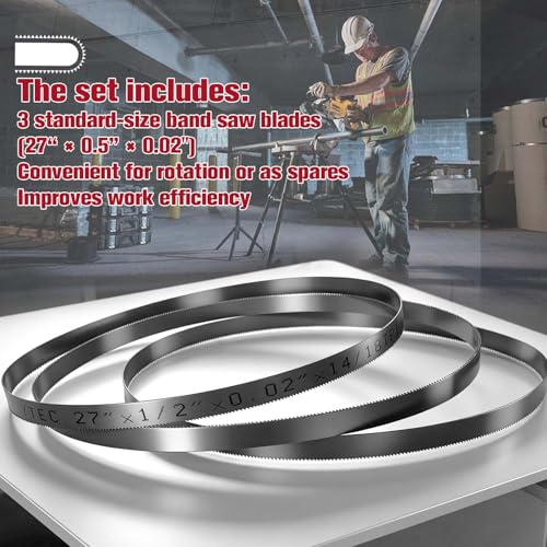 27 Inch Bandsaw Blades 14/18 TPI Sub-Compact Portable Saw Blades - size: 14/18T