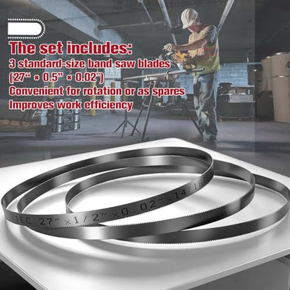 27 Inch Bandsaw Blades 14/18 TPI Sub-Compact Portable Saw Blades - size: 14/18T