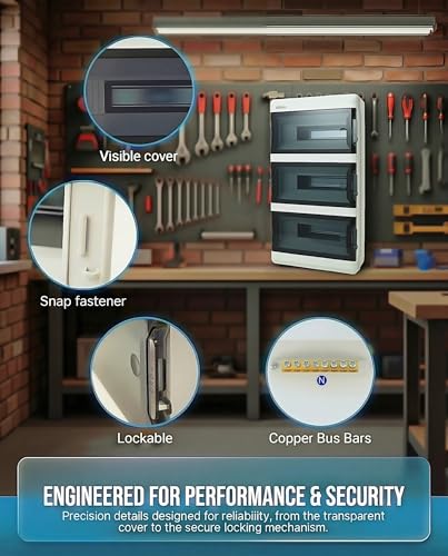 Circuit Breaker Box, IP66 Distribution Protection Box (AT-39 Way-H) - size: 39 - 11.6x21.6x5.1 INCH