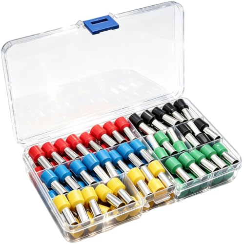 4 Gauge Wire Ferrules Crimper Connectors 70PCS Car Audio Accessories 4AWG Ferrule for Car Amplifier Power-Cable Terminals Clean Install and Better Connection - color: 4 gauge Ferrule Connectors