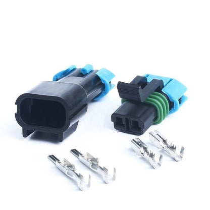 2 Pins Waterproof Electrical Wire Cable Connector Male/Female Plug for Car Fan