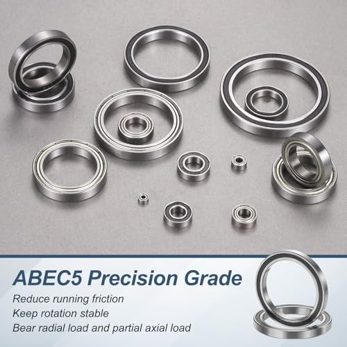 uxcell 8Pcs 686ZZ 6mmx13mmx5mm Deep Groove Ball Bearings ABEC5 - size: 686ZZ 6mmx13mmx5mm