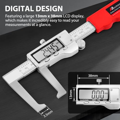 6 inch Digital Brake Disc Caliper, 0.002" High Precision