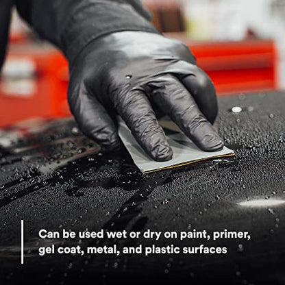 3M Wetordry Abrasive Sheet, 02624, 2000+ Grade, 5 1/2 in x 9 in - size: 5 1/2 in x 9 in