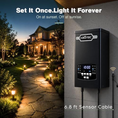 HIBOITEC 200W Low Voltage Transformer 2 Zone Independent Control Output