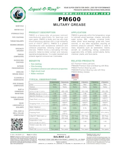 PM600 NLGI 2 High-Temp Red Multi-Purpose Grease (14oz)