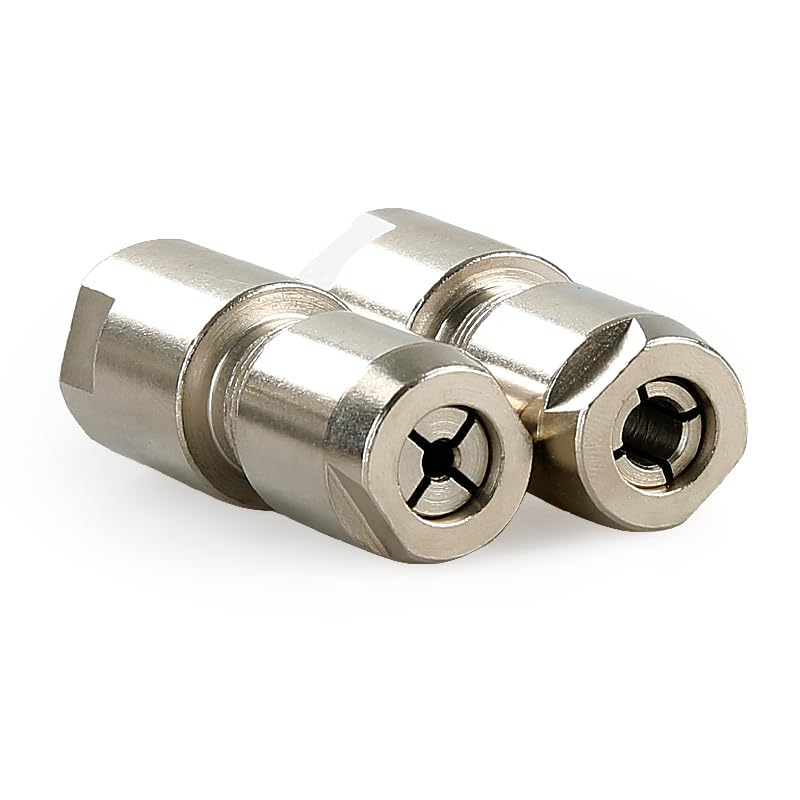 LOZLIN Angle Grinder Modified Adapter 5/8-11 Thread Straight Grinder Chuck Converter Heavy Duty Power Tool Accessory for Grinding Polishing Metalworking, 3/6mm-Silver
