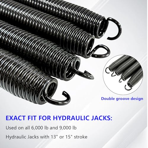 4 Pack R3847 Springs for RV Hydraulic Leveling Jacks Black 13-3/8"
