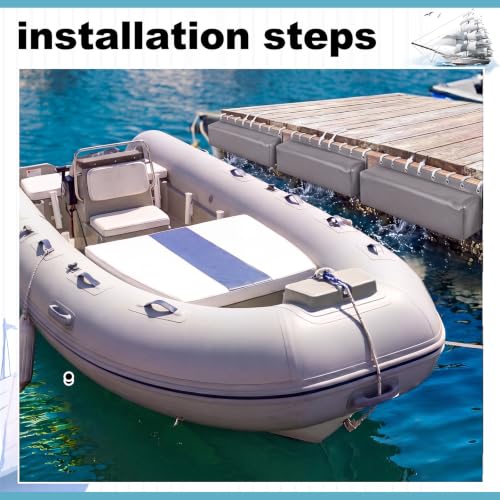 Boat Dock Bumpers Heavy-Duty Marine - color: Gray, size: 35.8 x 6 x 3.5"