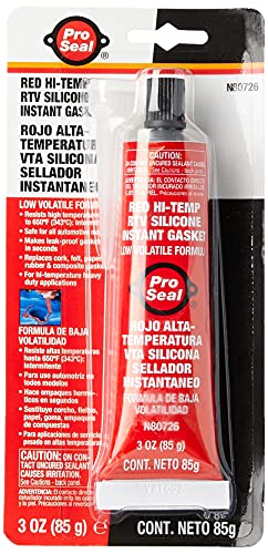 RTV Silicone Sealant, 3 oz Tube, Red (80726)
